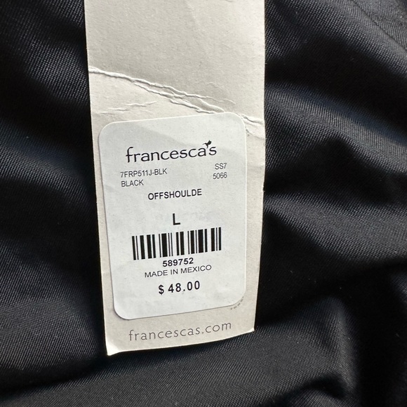 Francesca's Off the Shoulder Flutter one piece Swimsuit - Picture 3 of 4